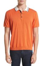 Men's Rag & Bone Jason Knit Polo - Orange