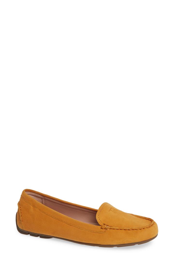 Women's Taryn Rose Karen Water Resistant Driving Loafer .5 M - Yellow