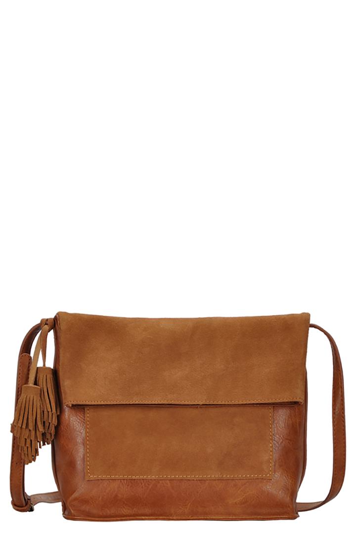 Antik Kraft Suede Crossbody Bag - Brown