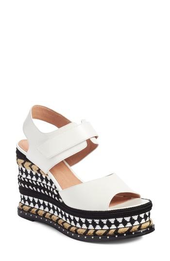 Women's Caslon Braxton Platform Wedge Sandal .5 M - White