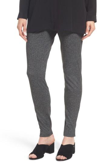 Women's Eileen Fisher Herringbone Leggings, Size - Grey