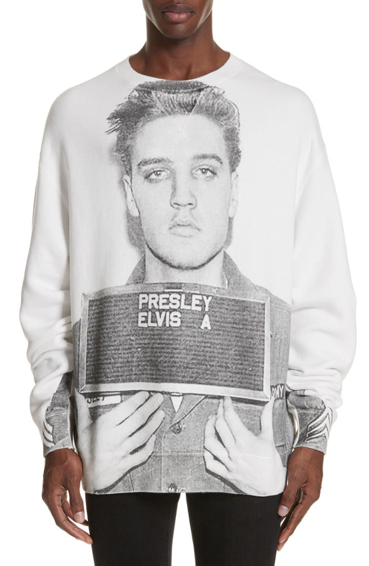 Men's R13 Elvis Mug Shot Sweatshirt