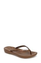 Women's Fitflop Iqushion Flip Flop .5 M - Metallic