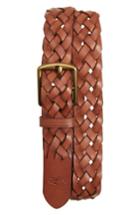 Men's Polo Ralph Lauren Braid Leather Belt - Tan