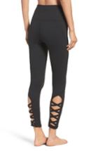 Women's Zella High Waist Lattice Midi Leggings, Size - Black