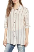 Women's Splendid Stripe Woven Shirt - Ivory