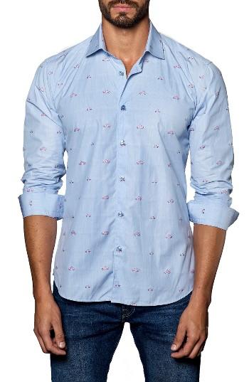 Men's Jared Lang Embroidered Sport Shirt