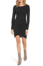 Women's Leith Ruched Long Sleeve Dress, Size - Black