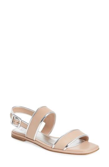 Women's Tory Burch Delaney Double Strap Sandal M - Beige