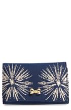 Ted Baker London Starla Stardust Bow Clutch - Blue