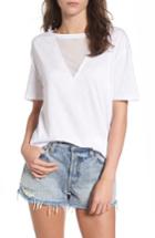 Women's Socialite Andrea Mesh Inset Tee - White