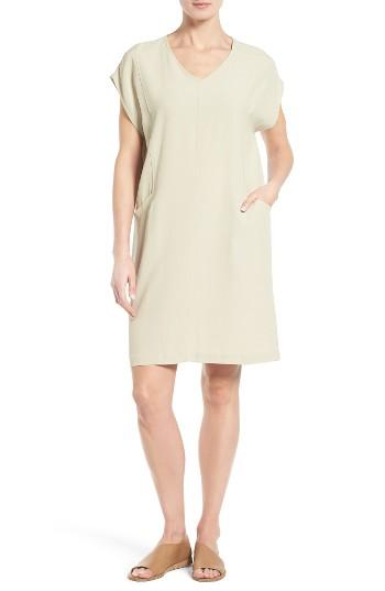 Women's Eileen Fisher Shift Dress, Size - Grey