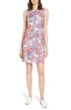 Women's Halogen Lace Pinstripe Tank Dress - Coral