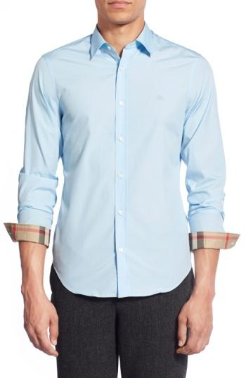 Men's Burberry Cambridge Aboyd Sport Shirt - Green