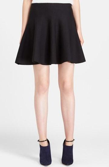 Mcginn 'kalia' Knit Circle Skirt Black