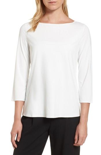 Women's Emerson Rose Three Quarter Sleeve Top, Size - White