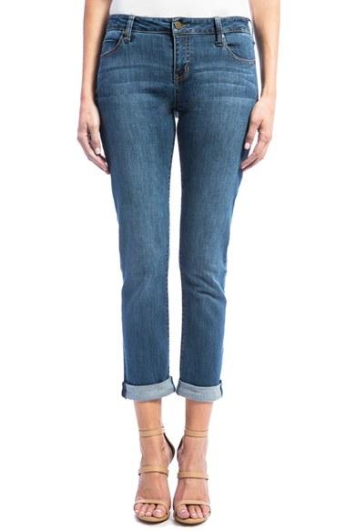 Women's Liverpool Jeans Company Peyton Slim Stretch Crop Boyfriend Jeans - Blue