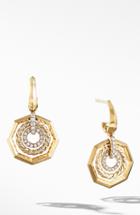 Women's David Yurman Stax Drop Earrings With Diamonds In 18k Gold