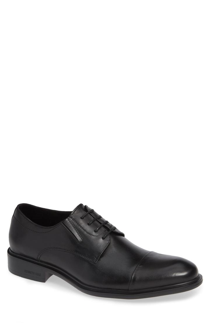 Men's Kenneth Cole New York Garner Cap Toe Derby M - Black