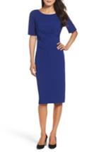 Women's Adrianna Papell Crepe Midi Dress - Blue
