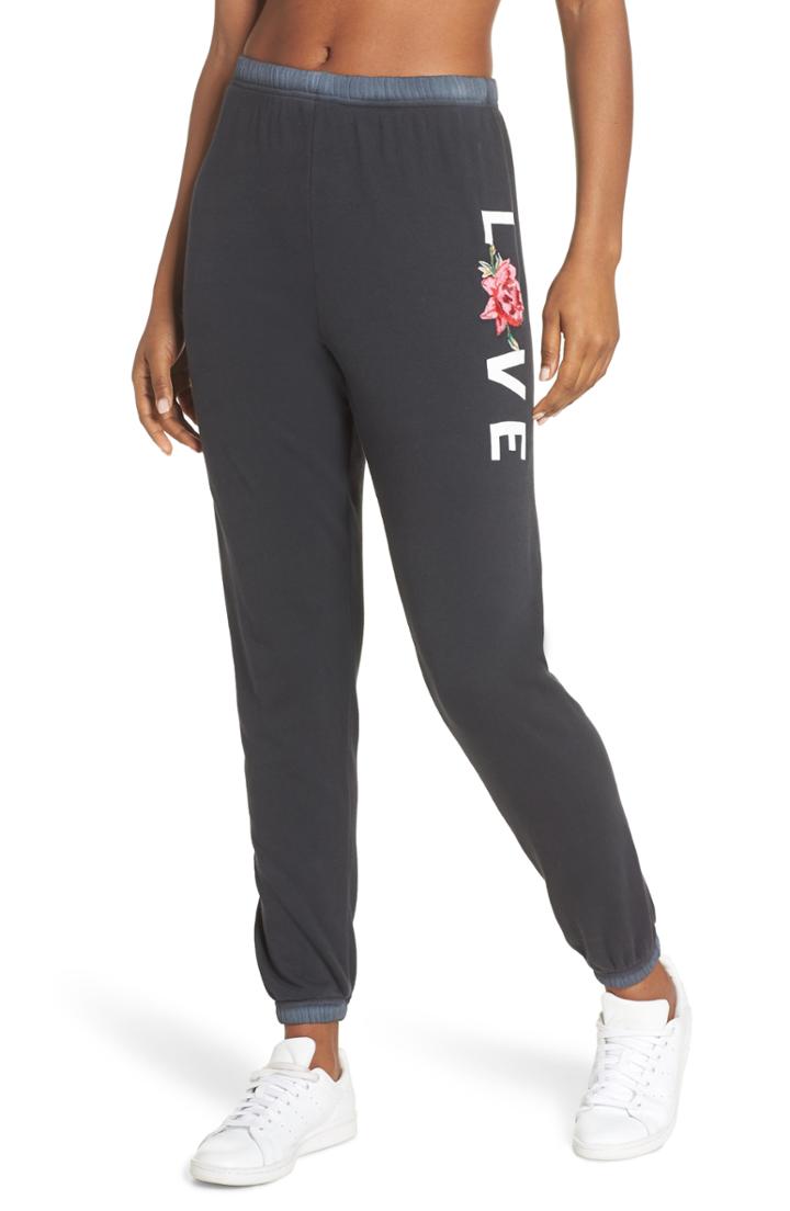 Women's Spiritual Gangster Love Sessions Sweapants - Black