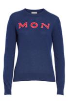 Women's Moncler Embroidered Cotton Sweater - Pink