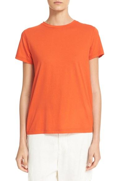 Women's Vince Pima Cotton Tee - Orange