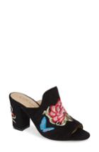Women's Coconuts By Matisse Frill Embroidered Mule M - Black