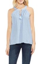 Women's Vince Camuto Keyhole Neck Tank Top - Blue