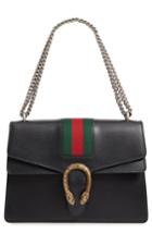 Gucci Dionysus Web Stripe Leather Shoulder Bag -