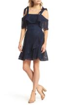 Women's Chelsea28 Tie Strap Lace Mix Dress - Blue
