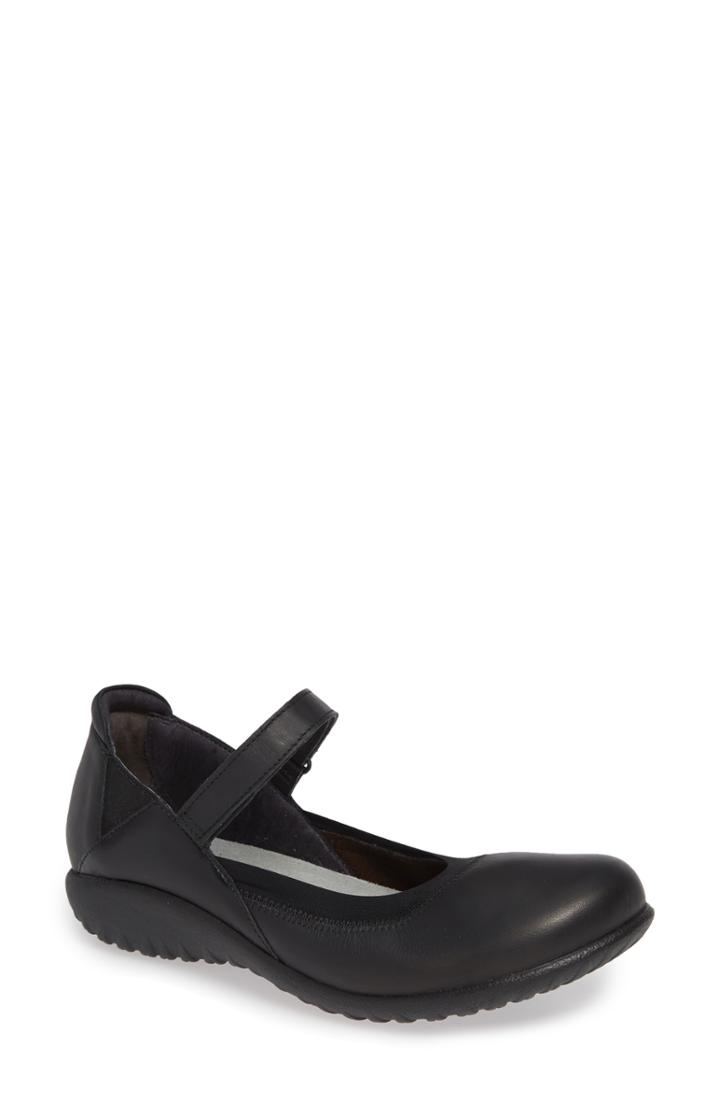 Women's Naot Kaoti Mary Jane Flat Us / 38eu - Black