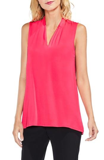 Women's Vince Camuto Sleeveless V-neck Top, Size - Pink