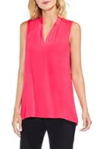 Women's Vince Camuto Sleeveless V-neck Top, Size - Pink