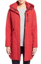 Women's Kristen Blake Crossdye Hooded Soft Shell Jacket (regular & ), Size Medium - Red