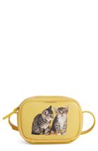 Balenciaga Extra Small Kittens Calfskin Leather Camera Bag - Yellow