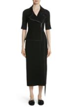 Women's Yigal Azrouel Moto Midi Dress - Black