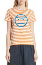 Women's Madewell Stripe Long Sleeve Tee, Size - Black
