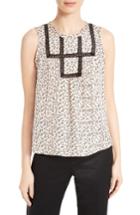 Women's Rebecca Taylor Embroidered Silk Top