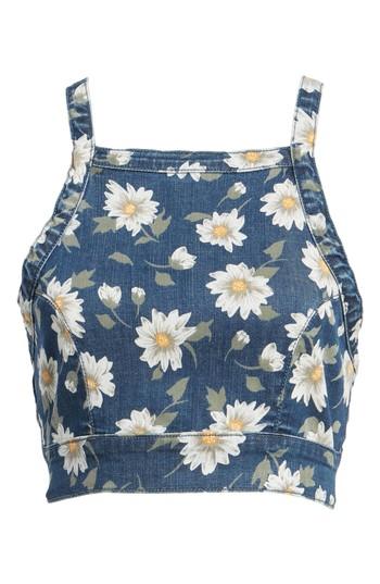 Women's Show Me Your Mumu Fawcett Crop Top - Blue