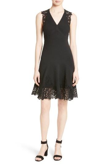 Women's Rebecca Taylor Lace Back A-line Dress