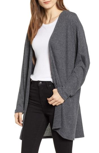 Women's Project Social T Keep It Casual Thermal Cardigan - Grey