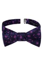 Men's Ted Baker London Botanical Bow Tie, Size - Blue
