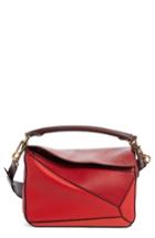 Loewe Small Colorblock Puzzle Bag - Red