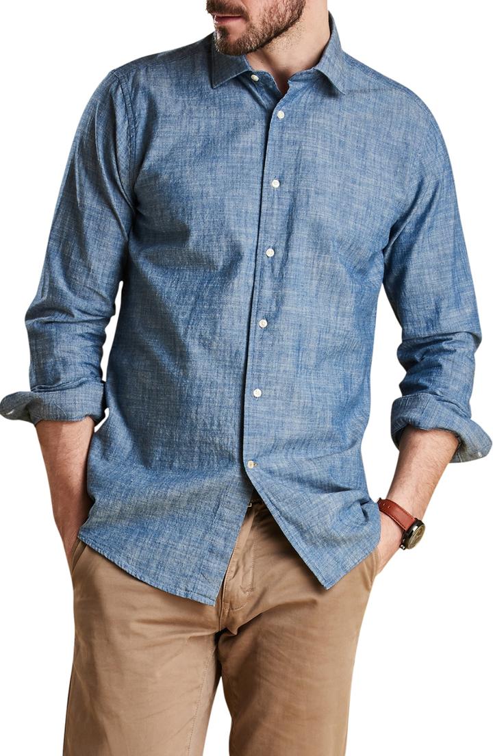 Men's Barbour Highfield Chambray Shirt - Blue