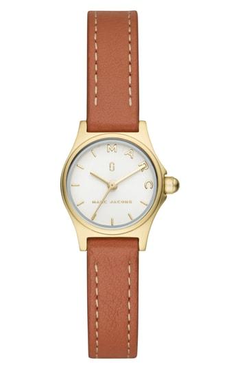 Women's Marc Jacobs Henry Leather Strap Watch, 20mm