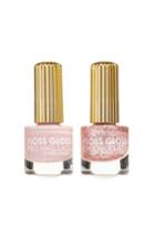 Floss Gloss The Pink Nugget & Palazzo Pleasures Set Of 2 Nail Lacquers - Blush Glitter/ Dusty Lilac