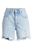 Women's Levi's Indie Shredded Shorts - Blue