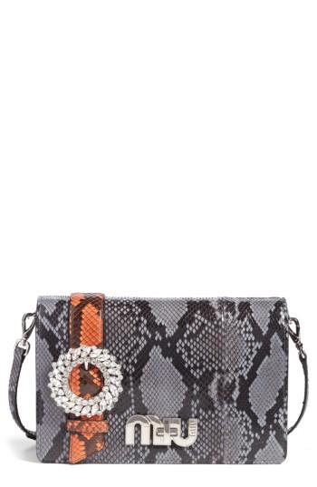 Miu Miu Genuine Python Shoulder Bag -