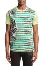 Men's Versace Collection Sketch Baroque T-shirt, Size - Green